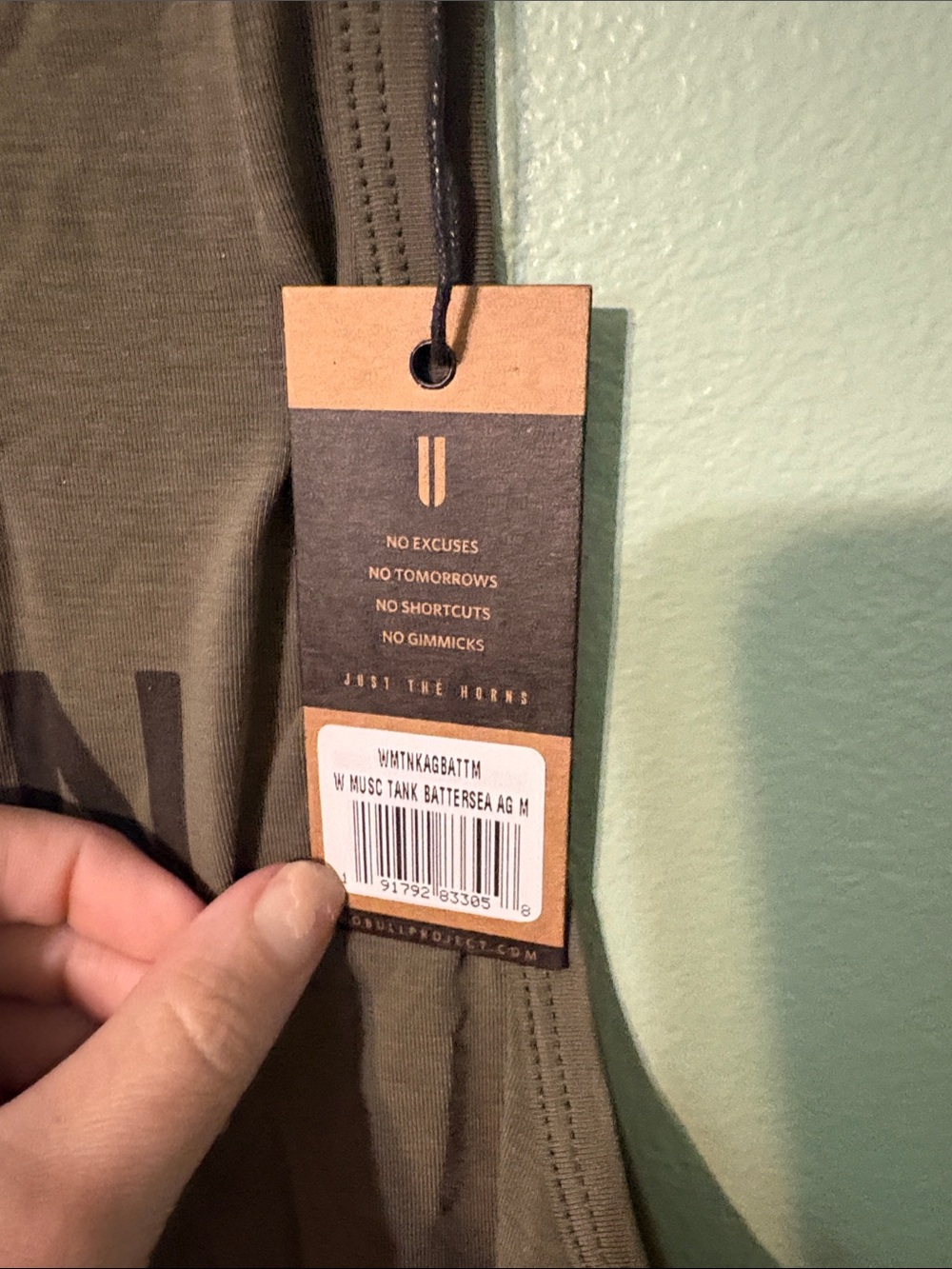 NOBULL Women's London Cropped Tank - Olive - Picture 3 of 4
